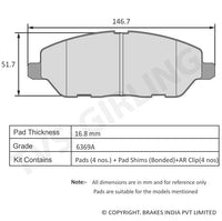 TVS Apache Brake Pad MAHINDRA XYLO 29932682