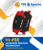 TVS Apache Brake Pad MAHINDRA XUV 500 FRONT 29932630 Hi-Per Ceramic Disc Pads