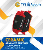 TVS Apache Brake Pad MAHINDRA BOLERO VLX / XYLO / GENIO / TUV3OO 29932961 Hi Per Ceramic